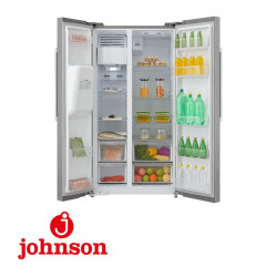 SIDE BY SIDE JOHNSON NO FROST CLASE E INVERTER INOX