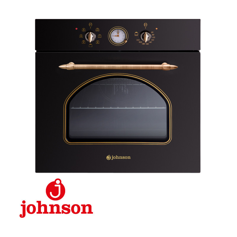 HORNO RUSTICO NEGRO JOHNSON MULTIFUNCION 6 FUNCIONES