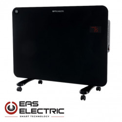 CONVECTOR CRISTAL NEGRO 1500W TERMOSTATO 3 VELOCIDADES
