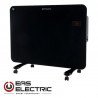 CONVECTOR CRISTAL NEGRO 1500W TERMOSTATO 3 VELOCIDADES